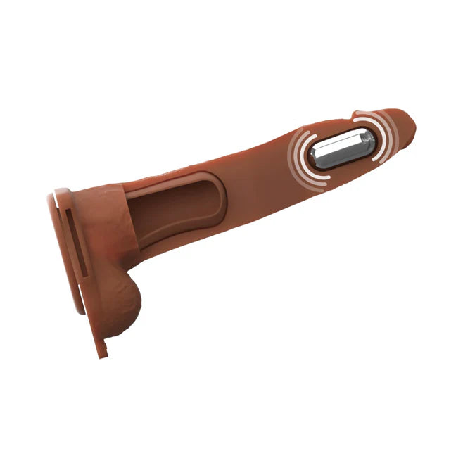 Fantasy X-Tensions Elite Vibrating Rechargeable Silicone Hollow Strap-On 8”