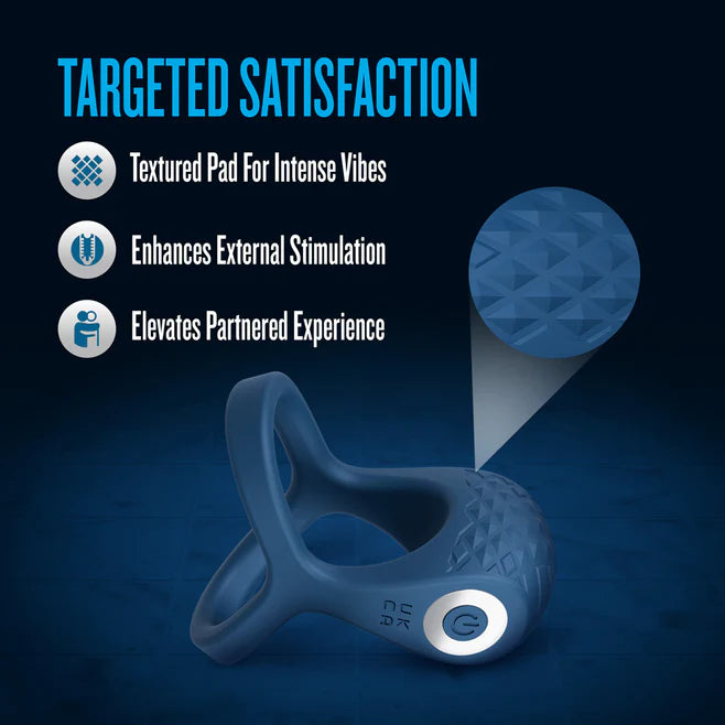 Performance Plus Dual Flex Pro Vibrating Cock Ring & Ball Strap – Rechargeable Silicone