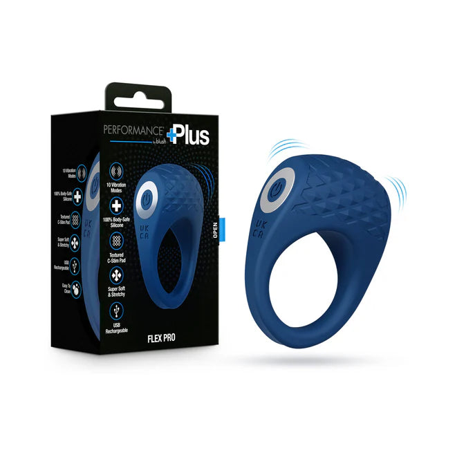 Performance Plus Dual Flex Pro Vibrating Cock Ring – Rechargeable Silicone