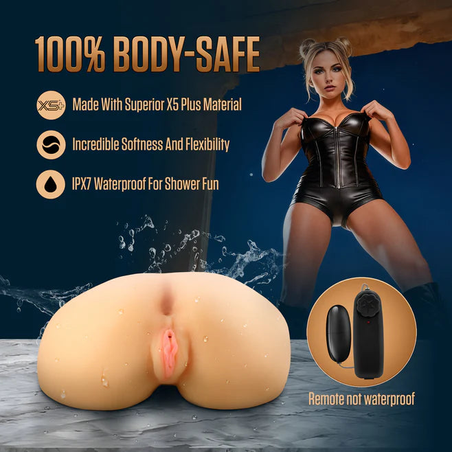 EnLust Annabella Vibrating Masturbator – Dual Entry Textured Sleeve with Remote
