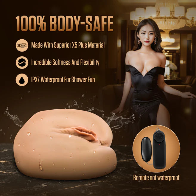 EnLust Camila Vibrating Masturbator – Dual Entry Textured Sleeve with Remote