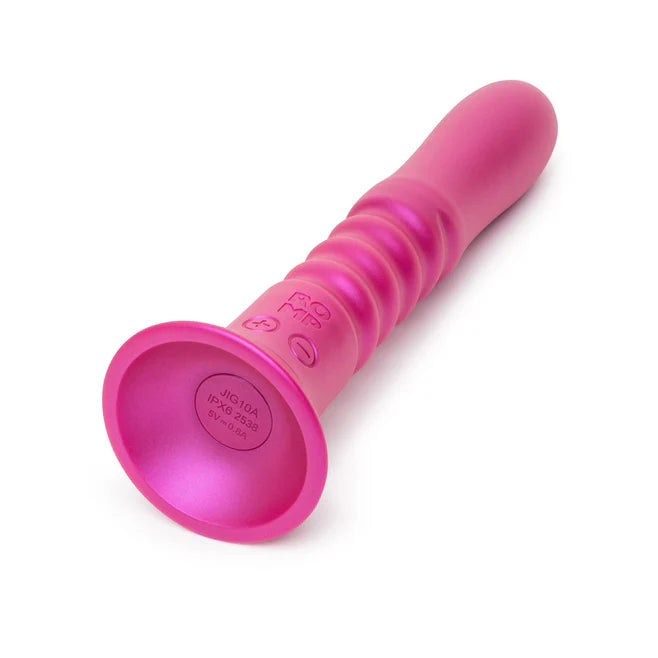ROMP Jiggle Thrusting Vibrating Dildo – Rechargeable Suction Cup Toy