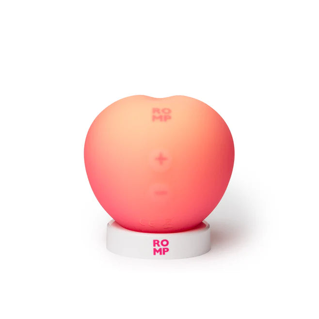 ROMP Pink Peach Pleasure Air Vibrator – Rechargeable Waterproof Silicone Toy