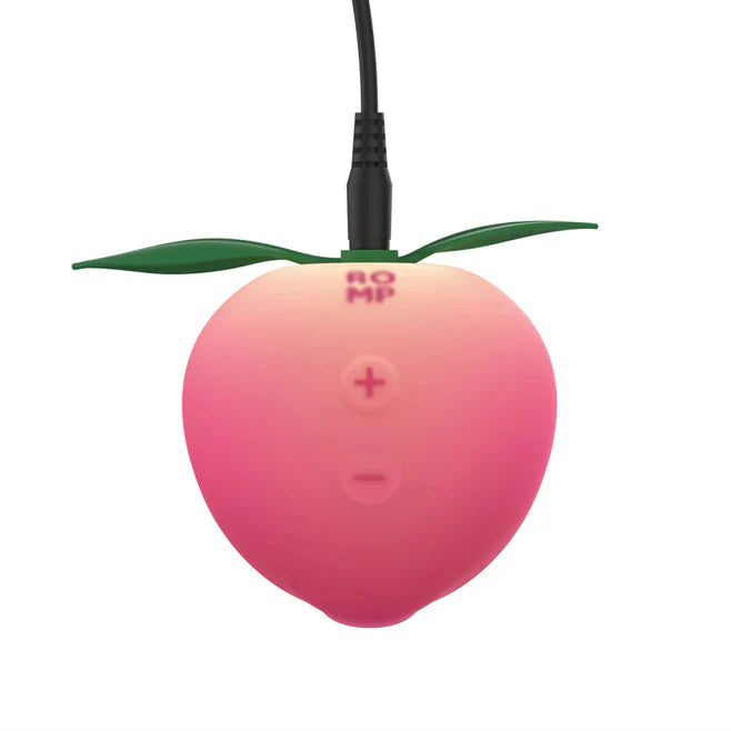 ROMP Pink Peach Pleasure Air Vibrator – Rechargeable Waterproof Silicone Toy