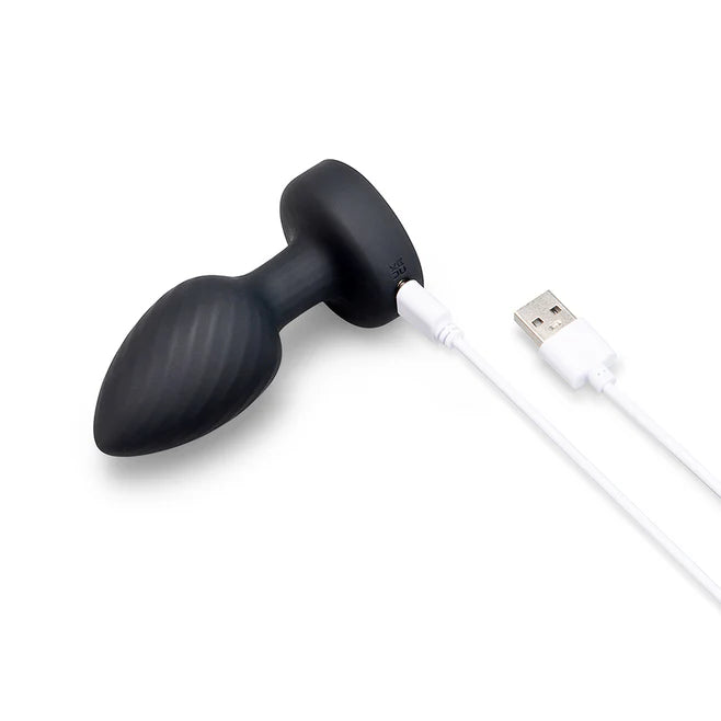 B-Vibe 3.5” Light-Up Rechargeable Silicone Butt Plug with Remote