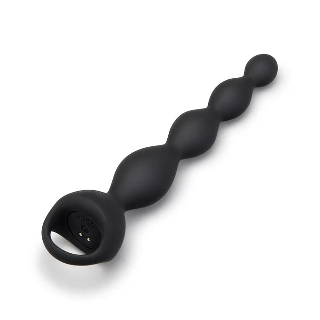 B-Vibe 6.5” Rechargeable Silicone Vibing Beads – Graduated Anal Beads