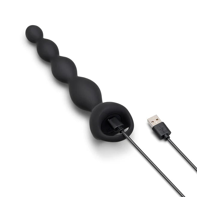 B-Vibe 6.5” Rechargeable Silicone Vibing Beads – Graduated Anal Beads