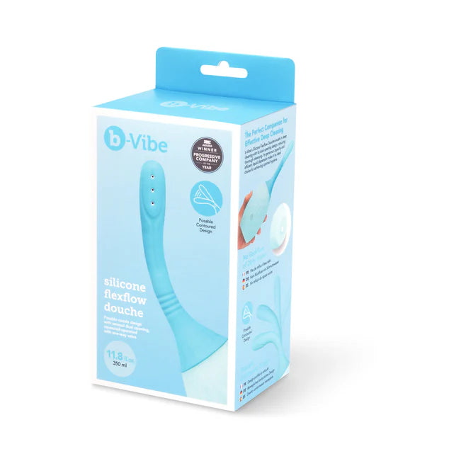 B-Vibe Silicone Flexflow Douche – Dual Nozzle Cleaning Bulb