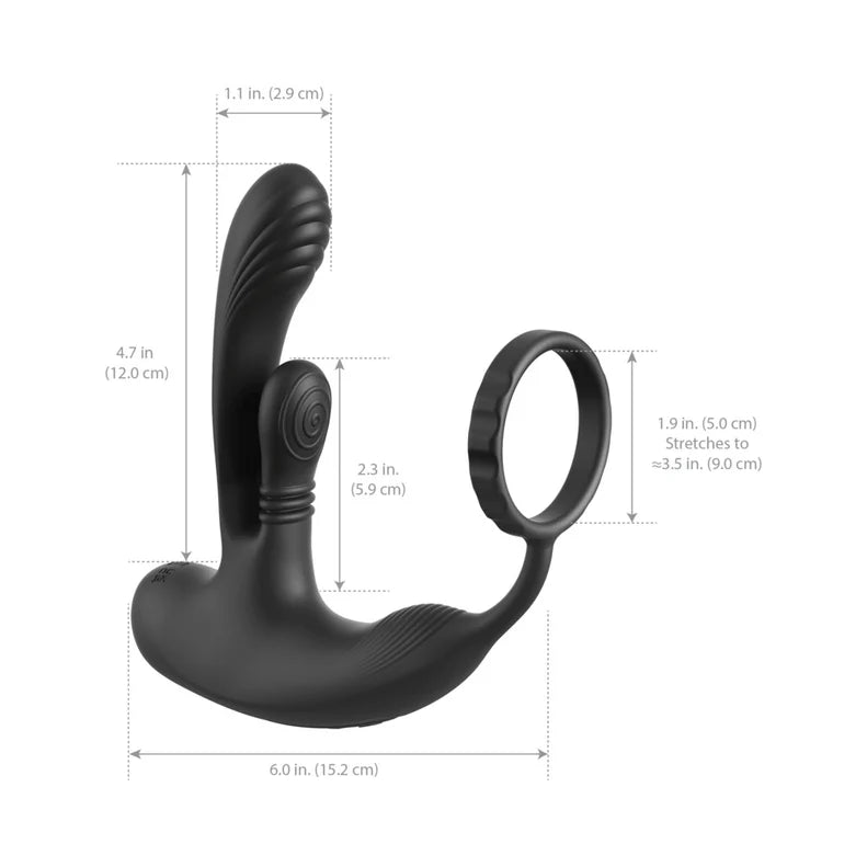 Anal Fantasy Elite Ass-Gasm IntiMotion Multi-motor Rechargeable Silicone Anal Plug