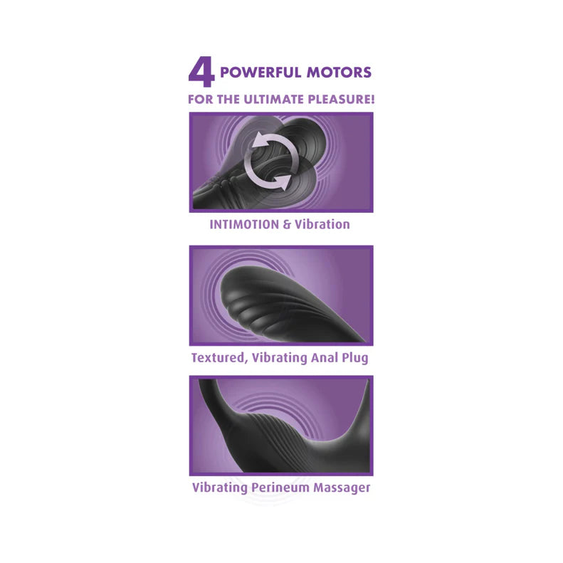 Anal Fantasy Elite Ass-Gasm IntiMotion Multi-motor Rechargeable Silicone Anal Plug