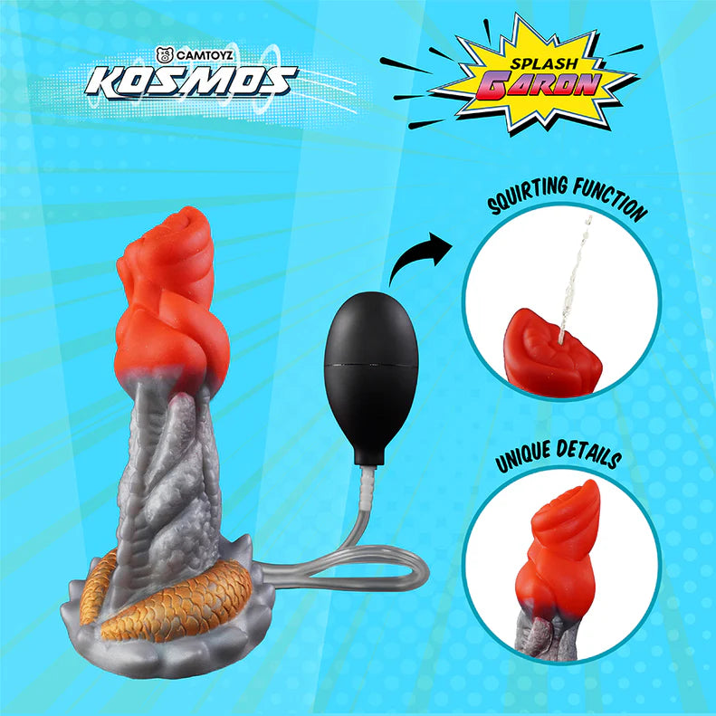 Camtoyz Splash Garon Fantasy Dildo – Squirting Silicone Suction Cup Design