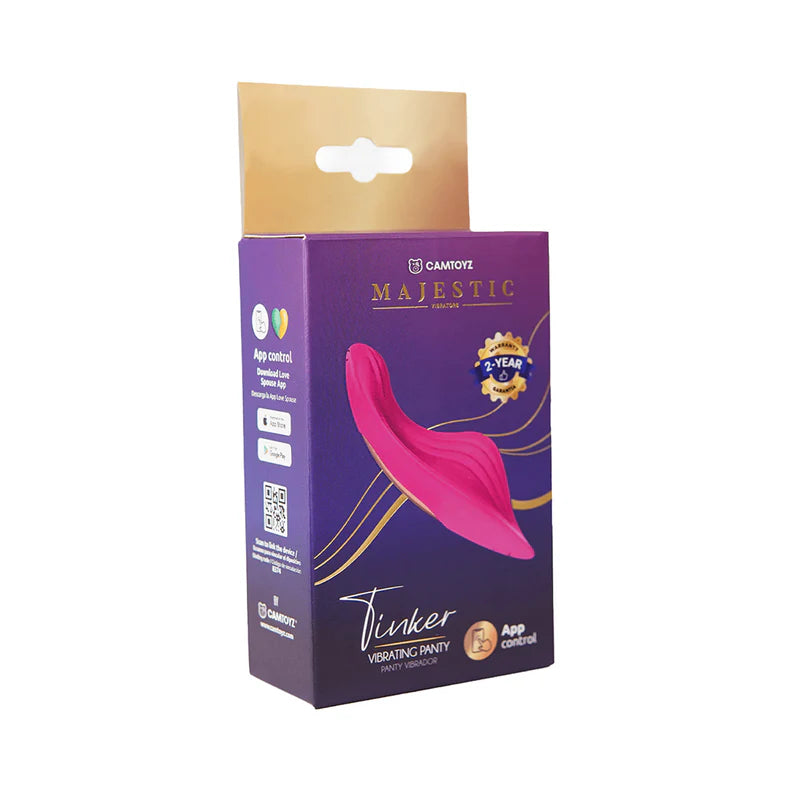 Camtoyz Tinker App-Controlled Vibrating Panty – Rechargeable Wearable Vibrator