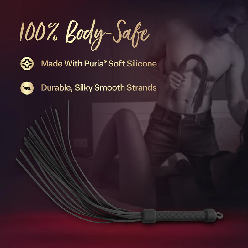 Temptasia Ardor Silicone Flogger – Multi-Tail Flexible Impact Toy