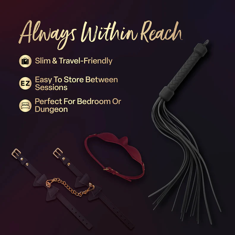 Temptasia Ardor Silicone Flogger – Multi-Tail Flexible Impact Toy