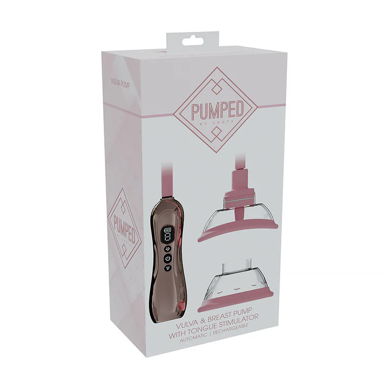 PUMPED Automatic Rechargeable Vulva & Breast Pump with Tongue Stimulator