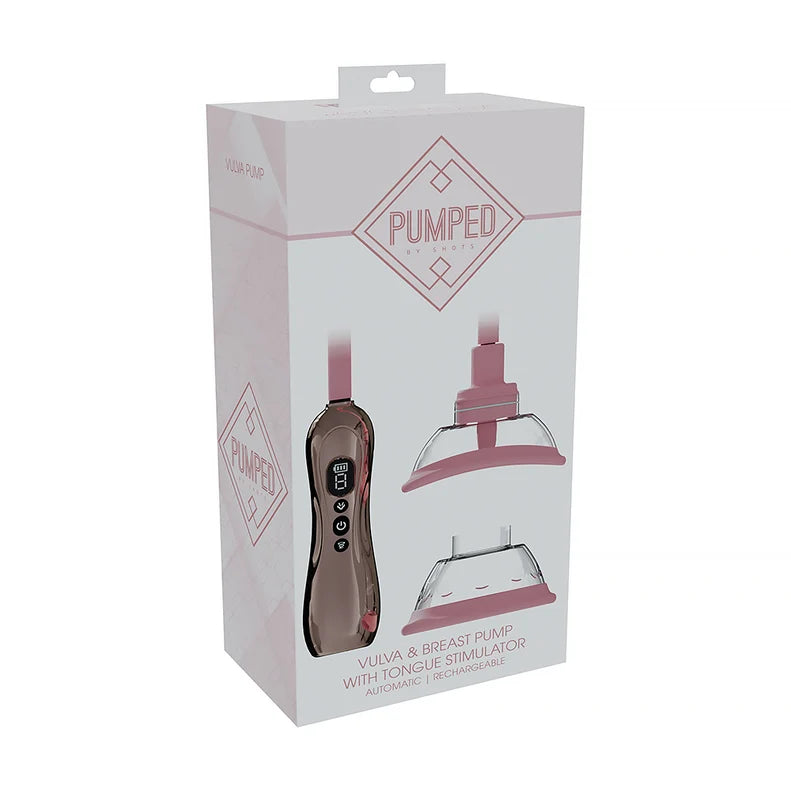 PUMPED Automatic Rechargeable Vulva & Breast Pump with Tongue Stimulator