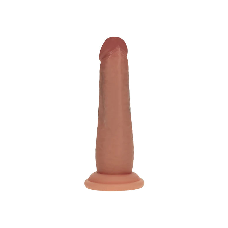 RealRock Dual Layered Silicone Realistic Sliding Skin Dildo 6in