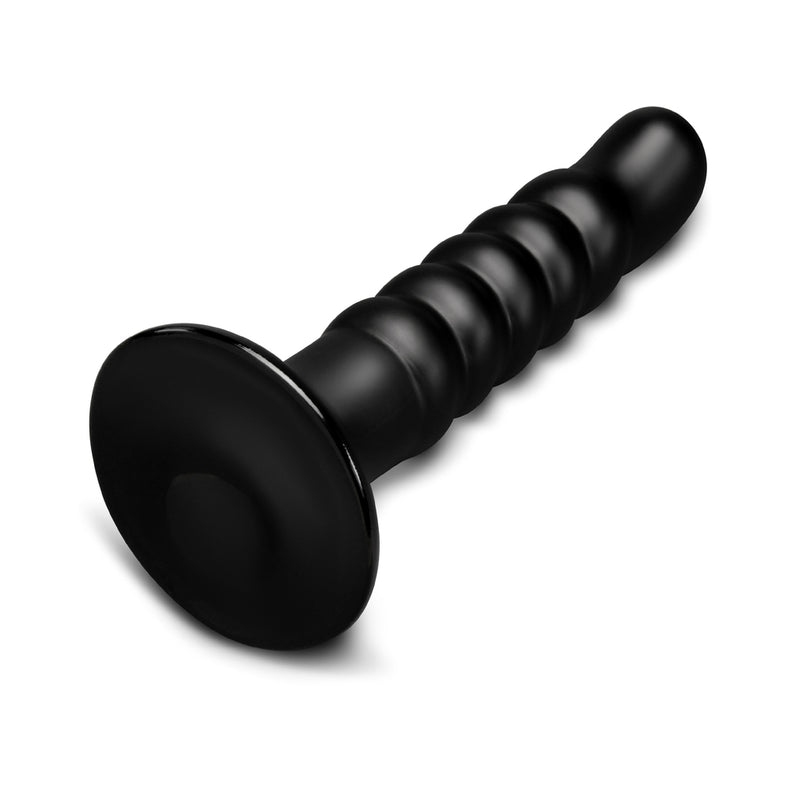 b-Vibe Krush 9.5in Curved Ribbed Dildo