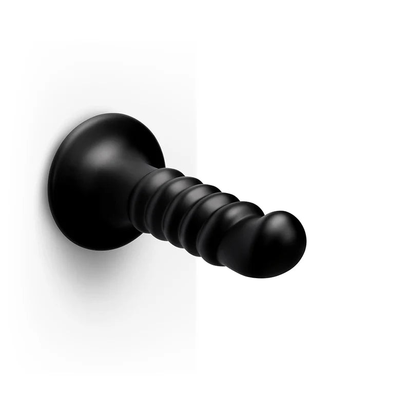 b-Vibe Krush 9.5in Curved Ribbed Dildo