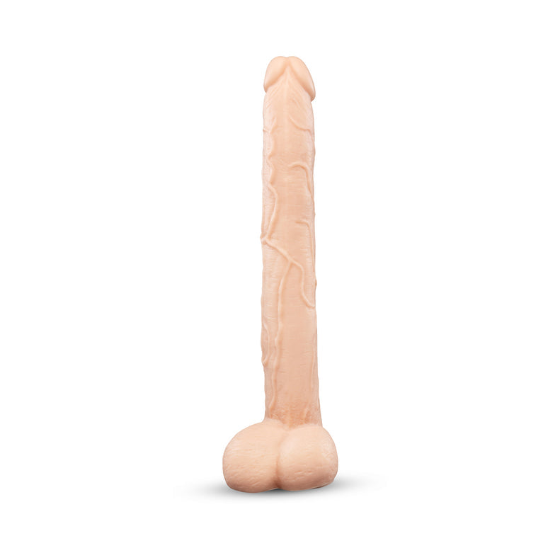 b-Vibe Bone 17in Deep-Insert Suction Dildo