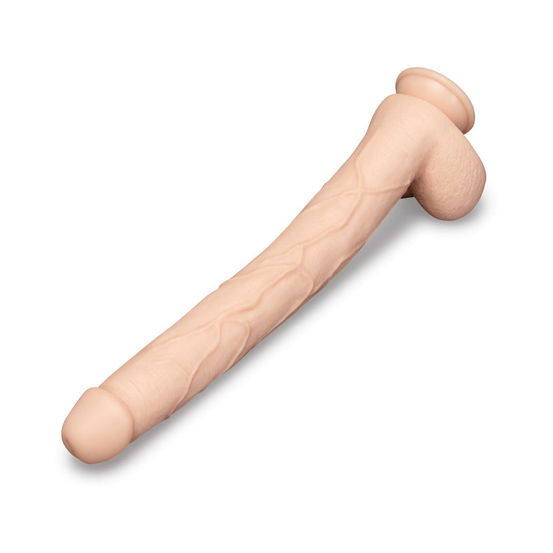 b-Vibe Bone 17in Deep-Insert Suction Dildo