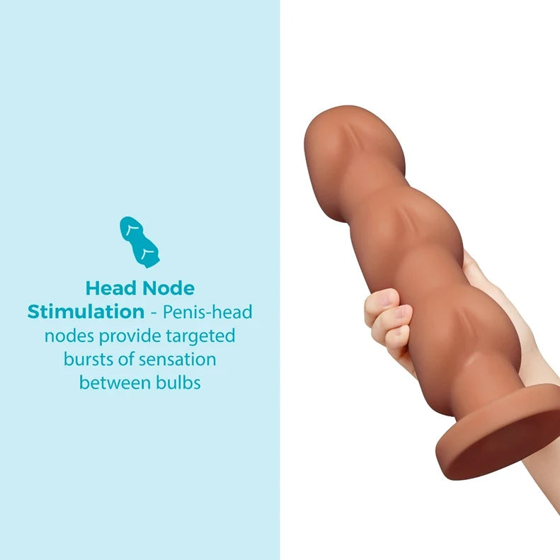 b-Vibe Headz 10.5in Multi-Bulb Dildo