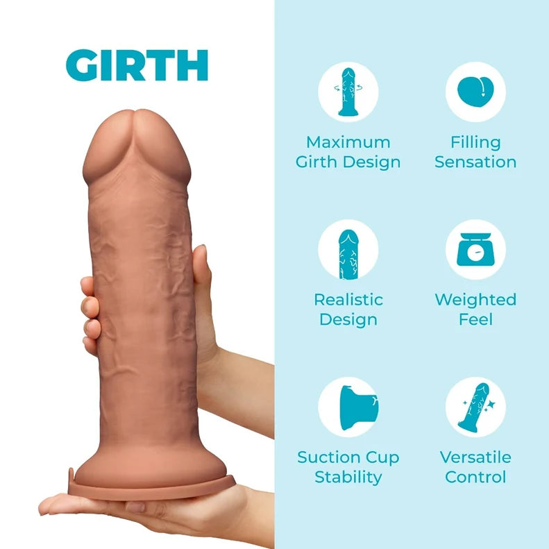 b-Vibe Girth 12in Max-Girth Suction Dildo