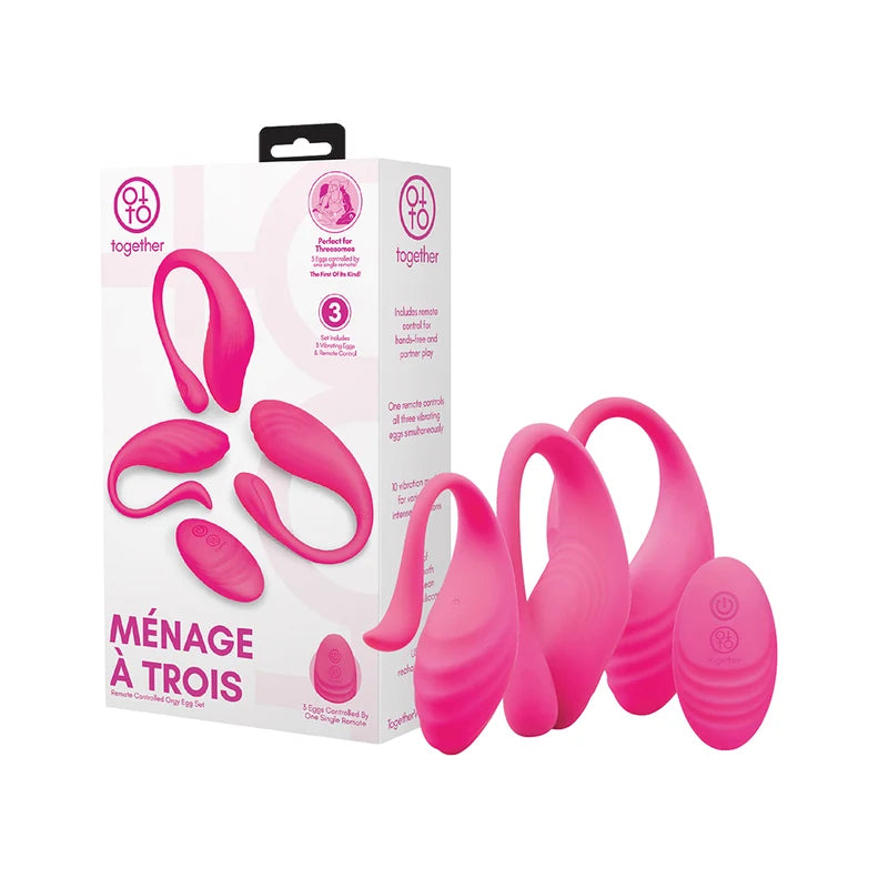 Together Ménage à Trois Remote Egg Set