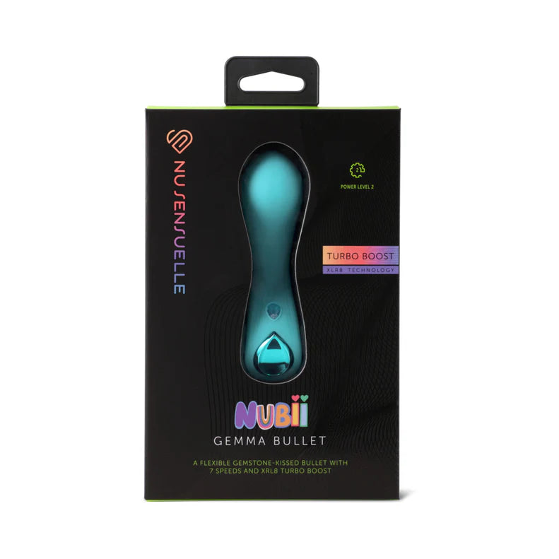 Nu Sensuelle Gemma Nubii Turbo Bullet – Rechargeable Flexible Silicone Vibrator