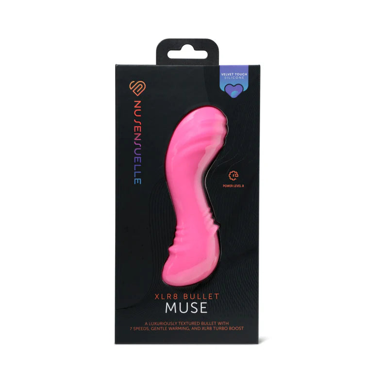 Nu Sensuelle Muse XLR8 Bullet Vibrator – Rechargeable Silicone with Heat