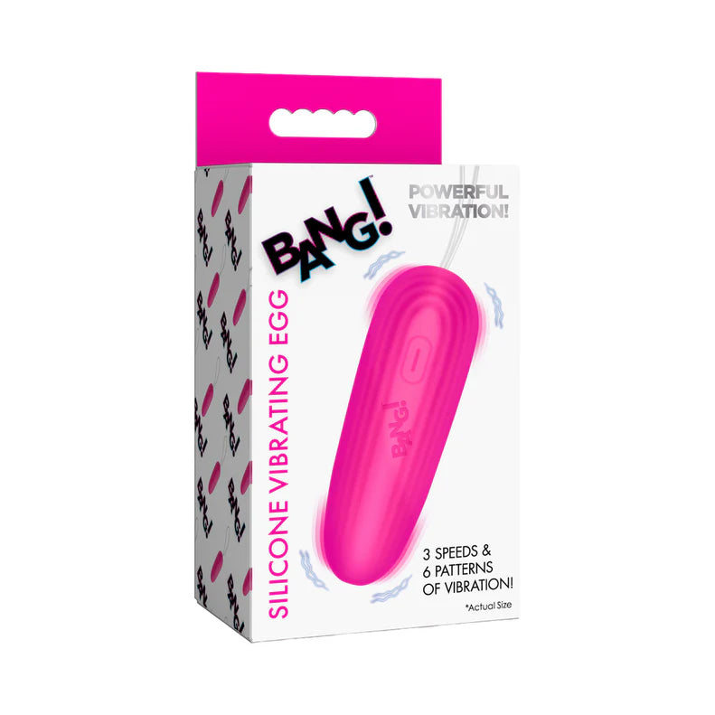 Bang! Silicone Vibrating Egg – Rechargeable Waterproof Internal Vibrator