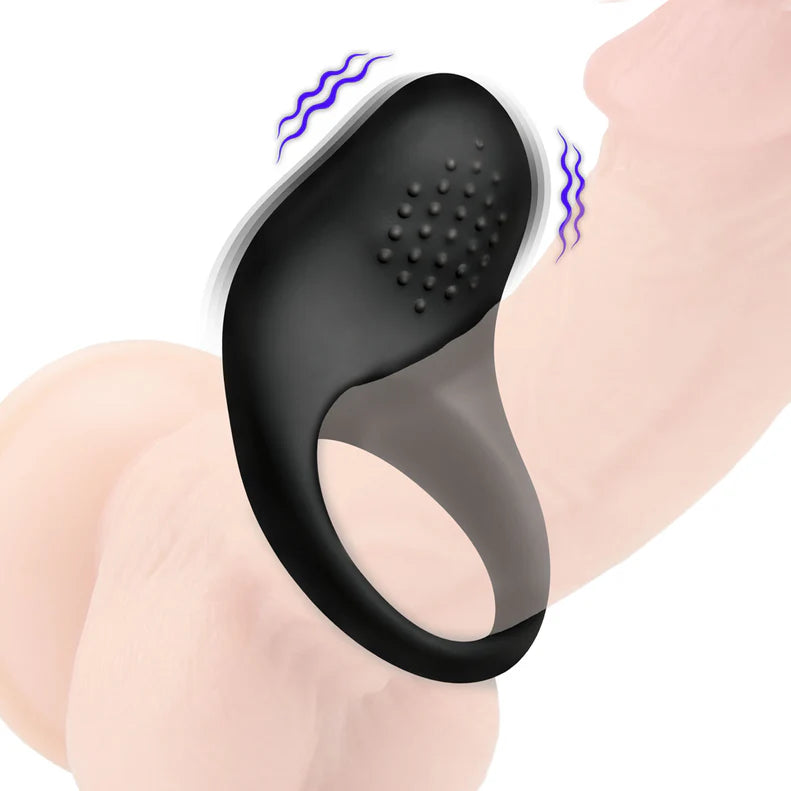 Bang! Vibrating Silicone Cock Ring – Rechargeable Clitoral Stimulator Ring