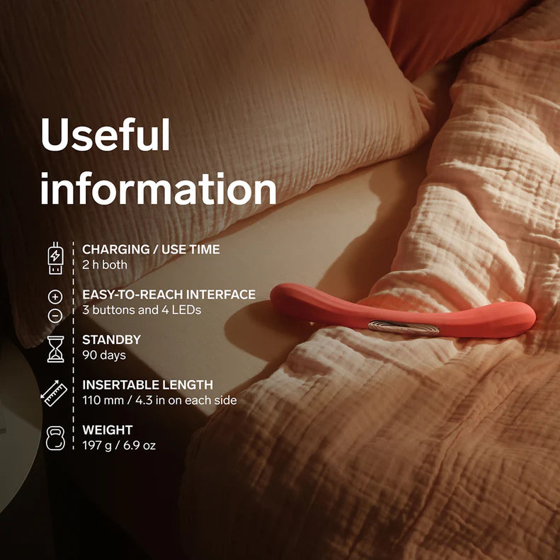 LELO Boomerang Dual Vibrator for Couples – App-Controlled, Waterproof Silicone Design