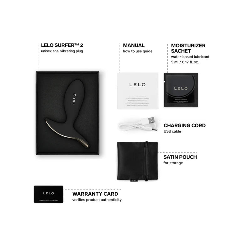 LELO Surfer 2 Vibrating Plug – App-Controlled Waterproof Silicone Design