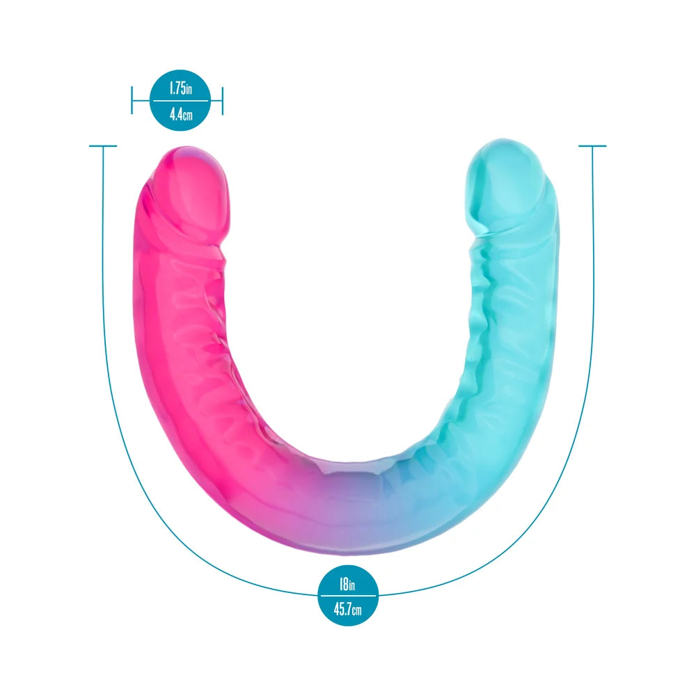 B Yours Candy Papi Double Dildo 17.75in