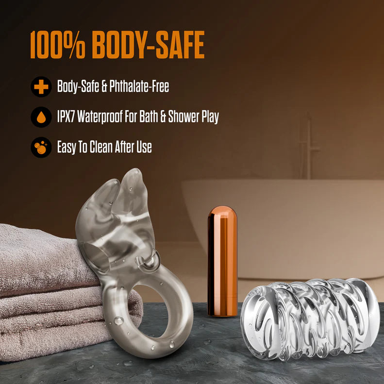 Stay Hard Vibrating Cock Ring Set