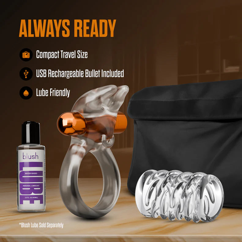 Stay Hard Vibrating Cock Ring Set