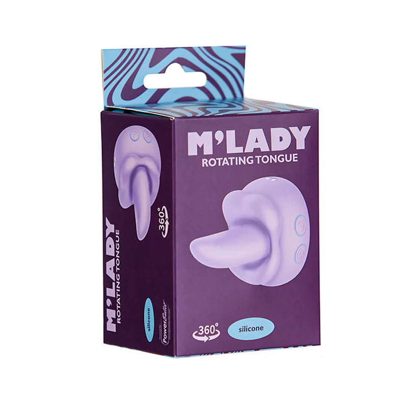 M’Lady Rotating Tongue Rechargeable Silicone Clitoral Stimulator