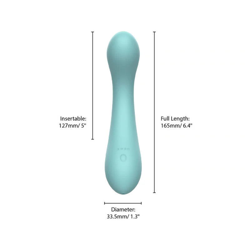 Swan Curve Rechargeable Silicone G-Spot Vibrator – Waterproof Ergonomic Vibrator