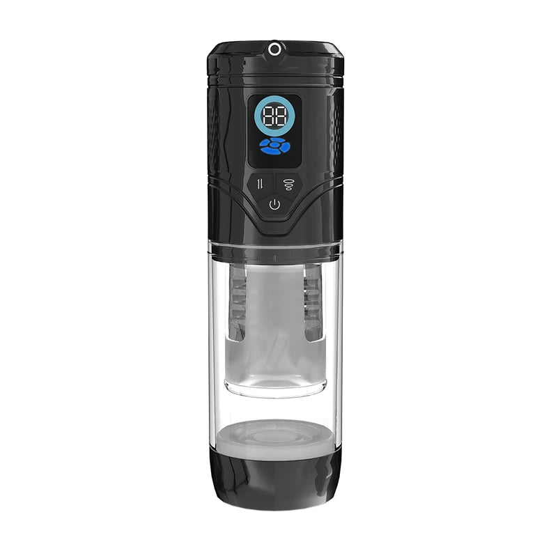 Pumped Sensurge Automatic Rechargeable Heating, Sucking, Thrusting, Vibrating Male Pump