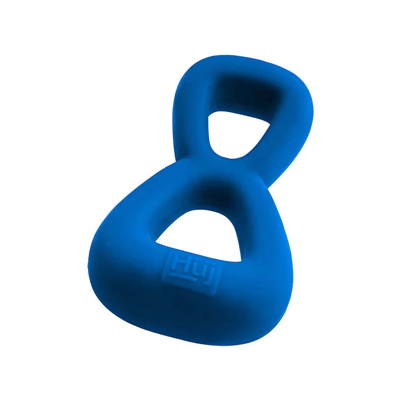 Hunkyjunk Boomerang Silicone Double-Ring Cockring & Nut-Tugger