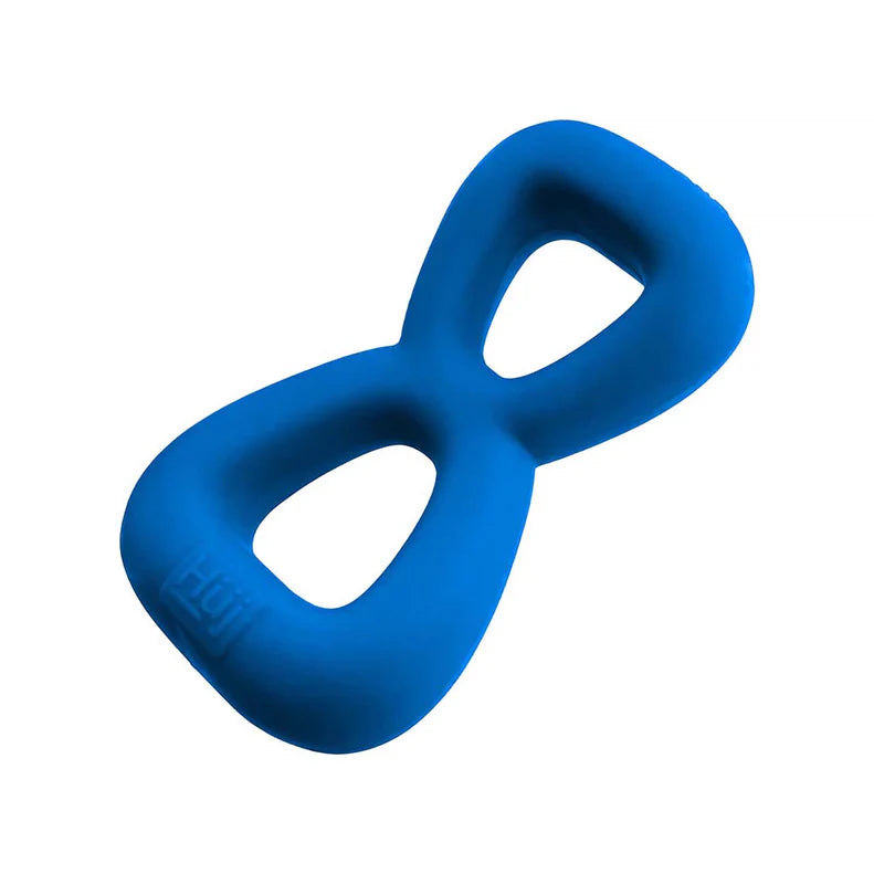 Hunkyjunk Boomerang Silicone Double-Ring Cockring & Nut-Tugger