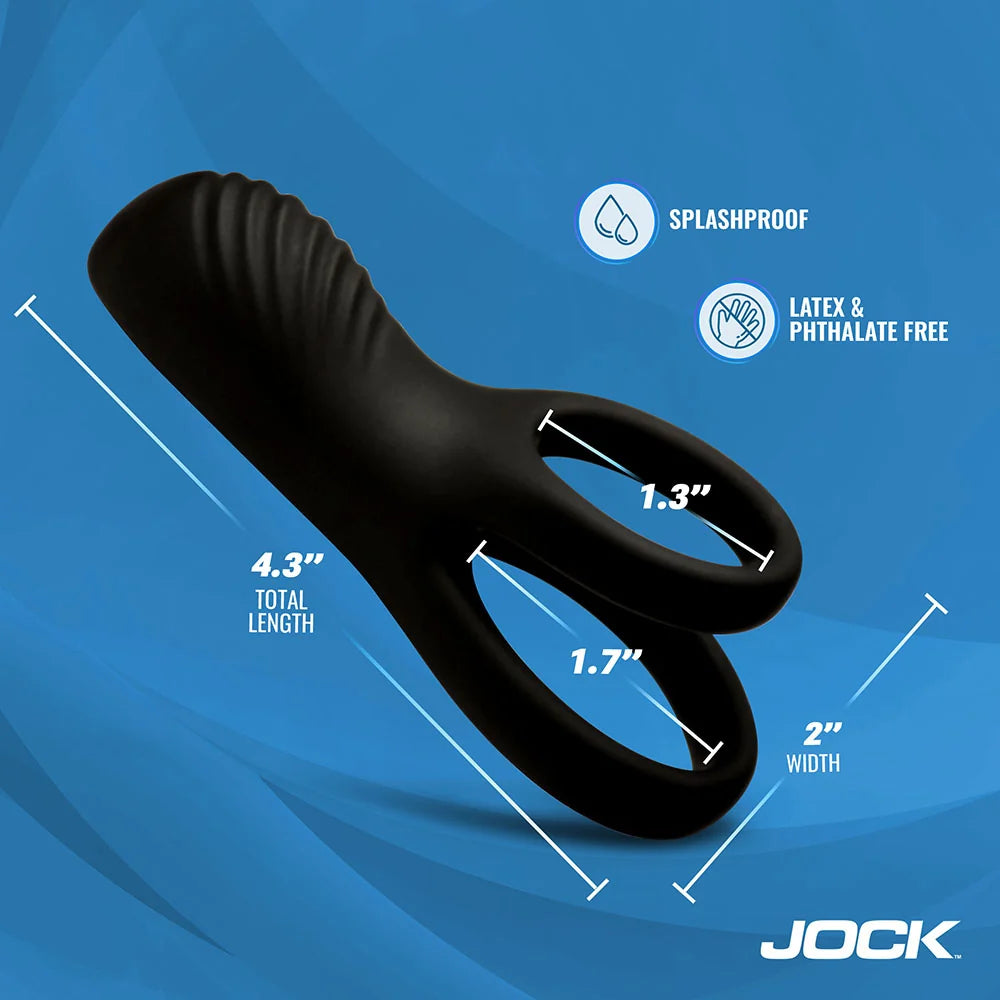 Jock Hard-On Rechargeable Clit Stim Cock Ring