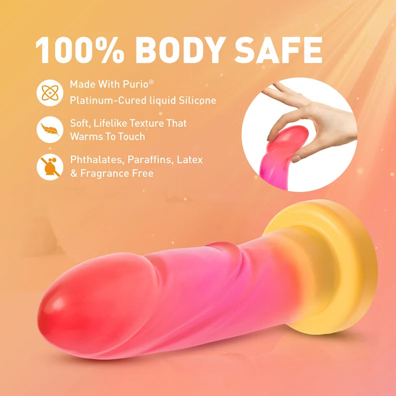 Avant Handcrafted Artisan Silicone Dildo - Sunburst