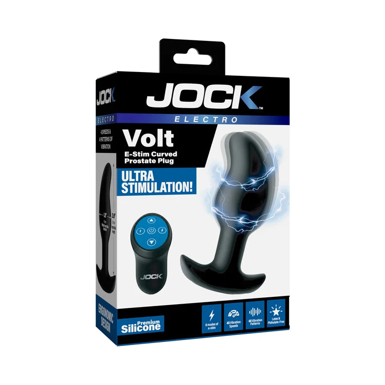 Jock Volt E-Stim Curved Prostate Plug