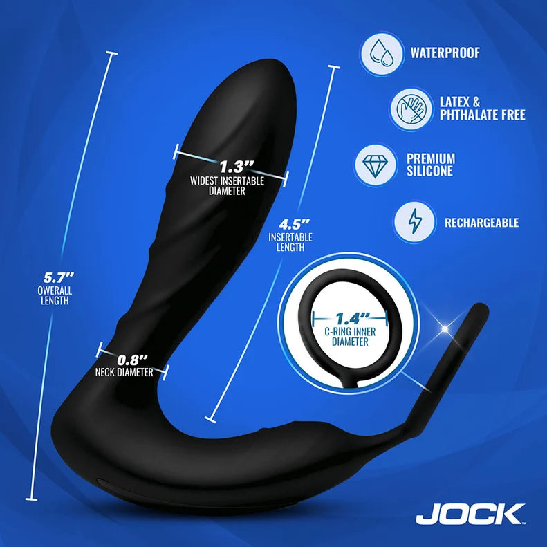 Jock Shockwave E-Stim Anal Plug & Cock Ring