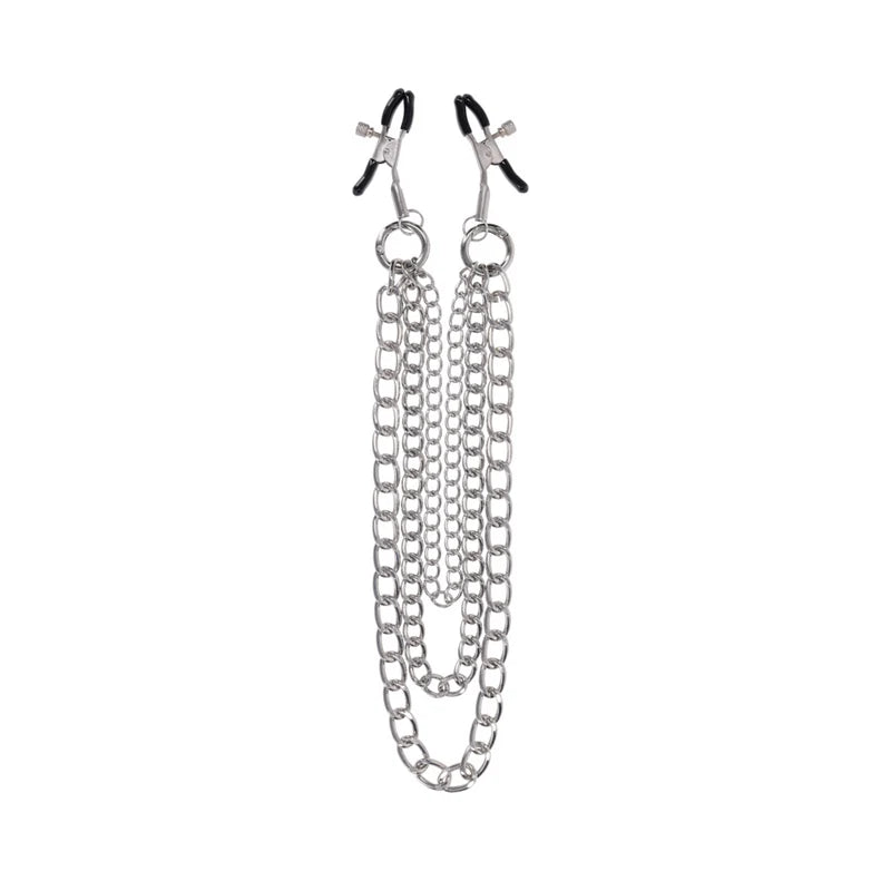 Sportsheets Silver exCHAINgeable Nipple Jewelry