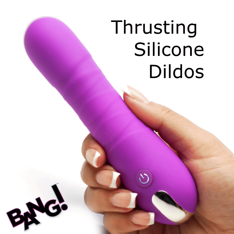 Bang! Thrusting Rechargeable Silicone Vibrator