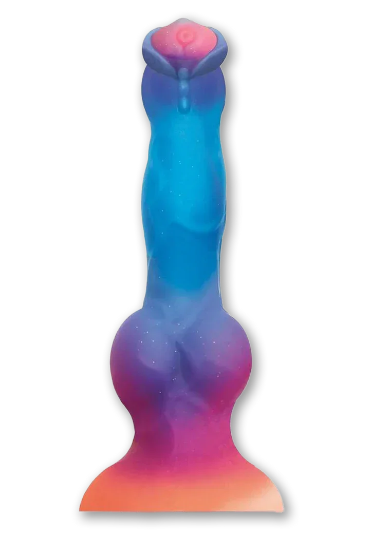 Alien Nation Glo-Spot Silicone Glow-in-The-Dark Vibrating Dildo