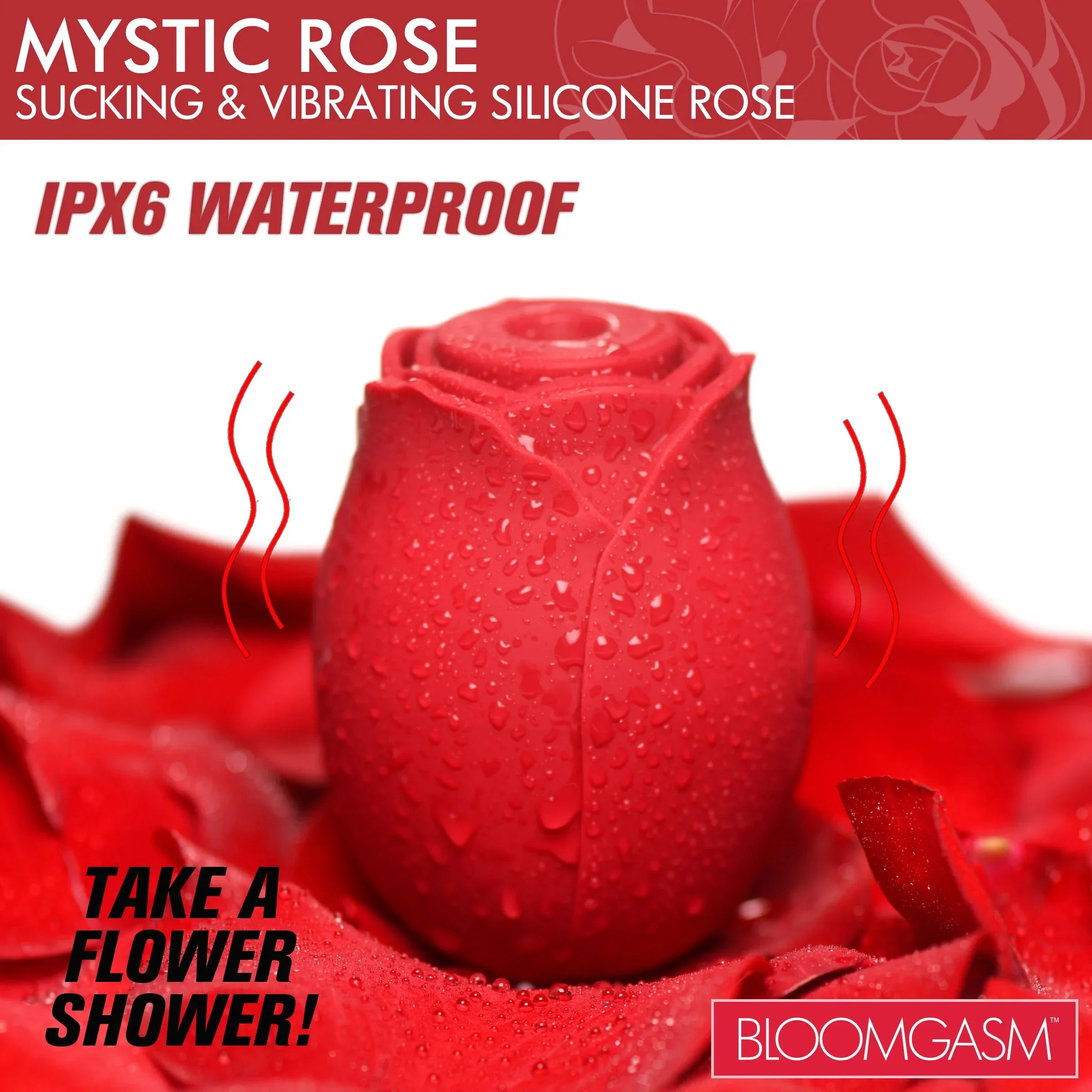 Bloomgasm Mystic Rose Rechargeable Silicone Sucking & Vibrating Clitoral Stimulator